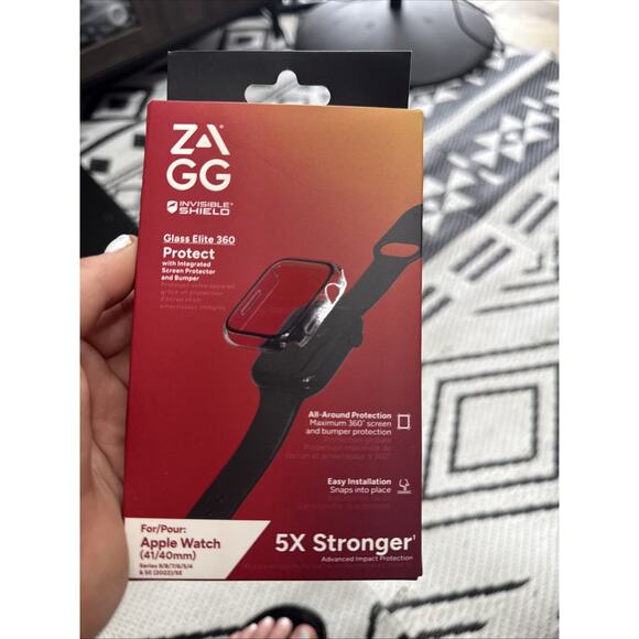 NEW Clear ZAGG InvisibleShield Glass Elite 360 for Apple Watch 41/40mm - SEALED - Picture 1 of 2